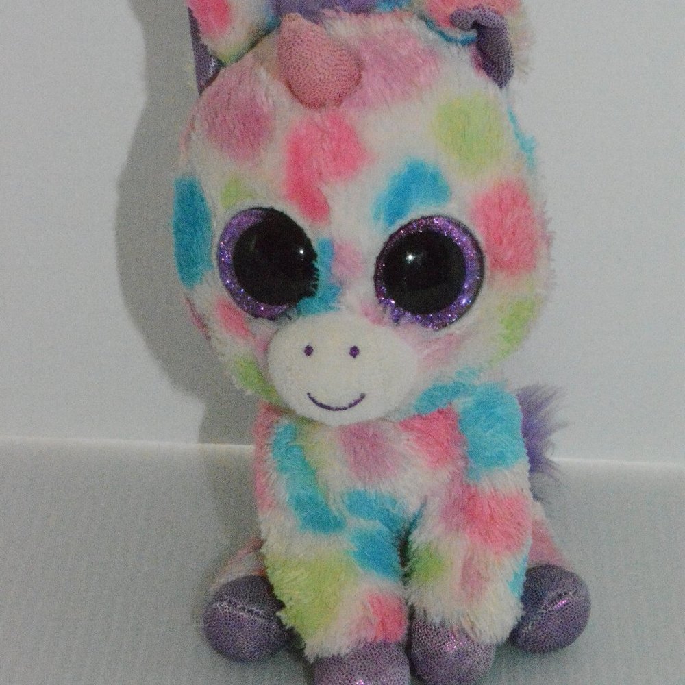 Ty Beanie Boos Wishful Unicorn Plush Toy Colorful
